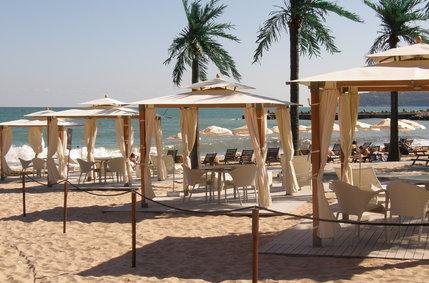 Beautiful sandy beaches on the Black Sea coast